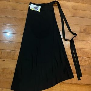 Halara Full Length Maxi Skirt Black Tie Wrap Skirt One Size NWT
